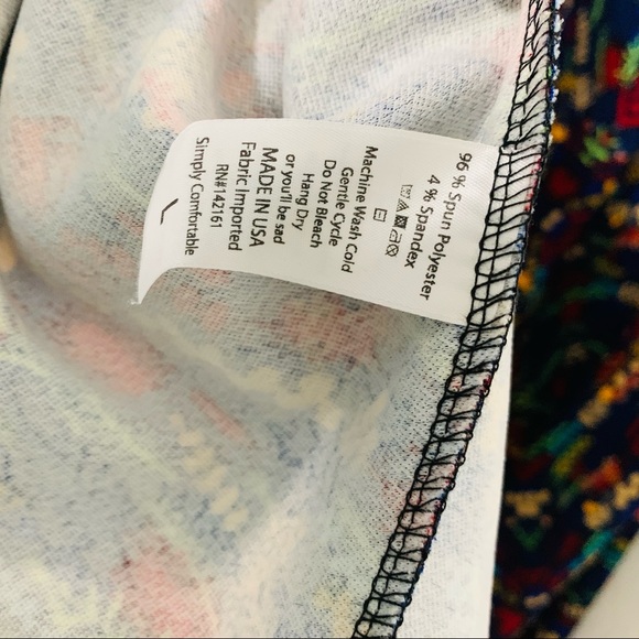 LulaRoe Dress Boho Aztec Nicole Skater Size L - Picture 6 of 7